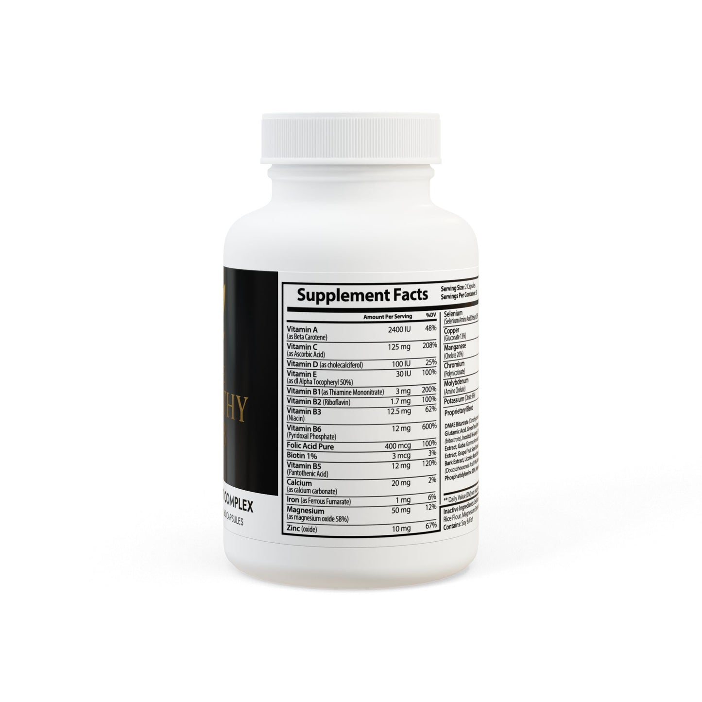 The Healthy JAB Brain Support Complex Supplement (60 Capsules)