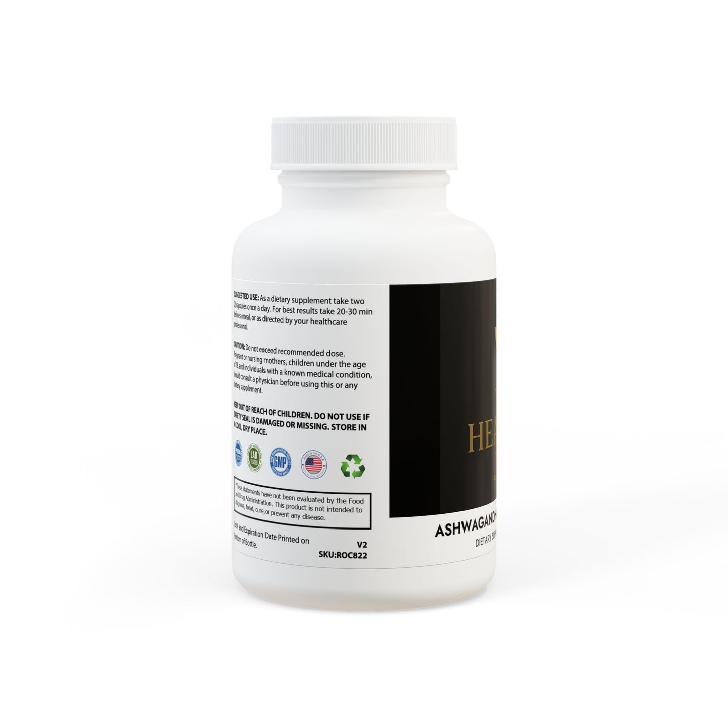 The Healthy JAB Ashwagandha and Black Pepper  (60 capsules)