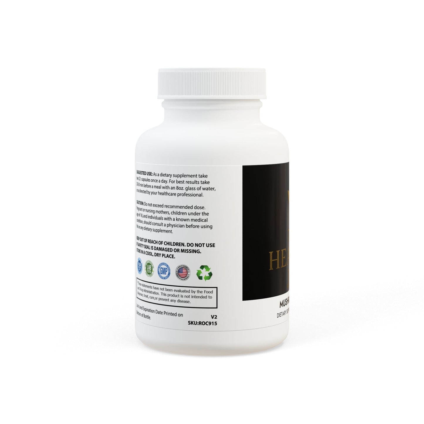 The  Healthy JAB Mushroom Blend Supplement (60 Capsules)
