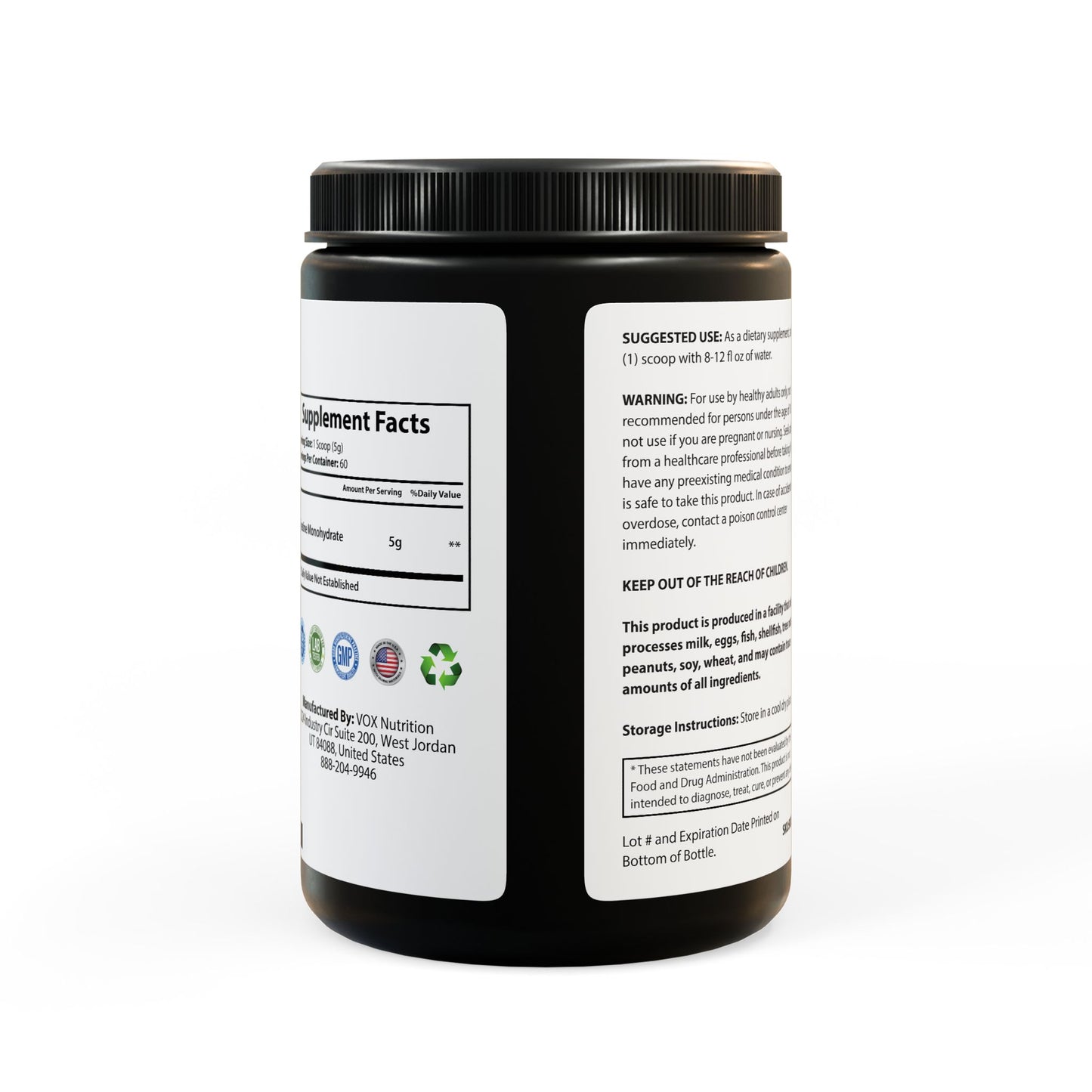The Healthy JAB Creatine Monohydrate  (300g, 10.58oz)