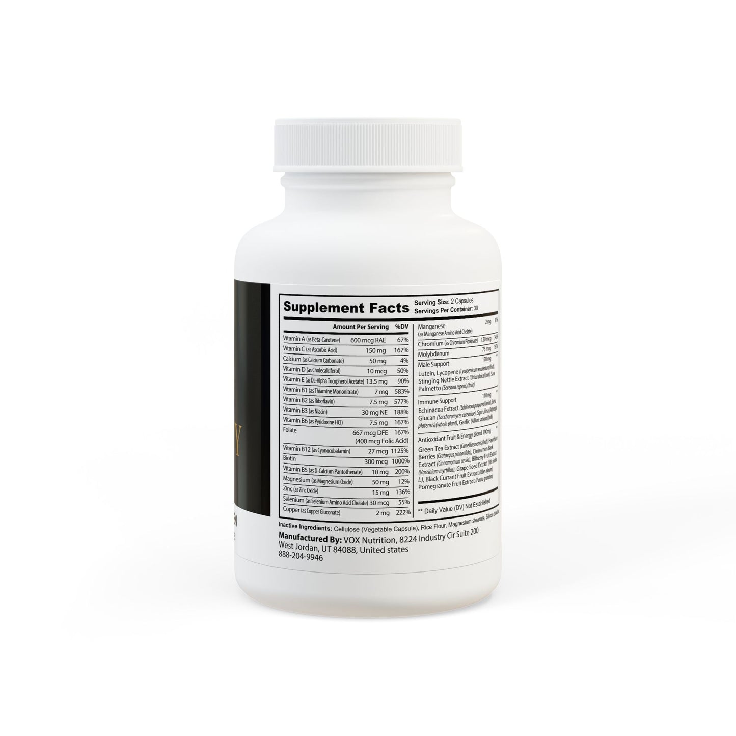 The Healthy Jab Multivitamin for Men  (60 Capsules)